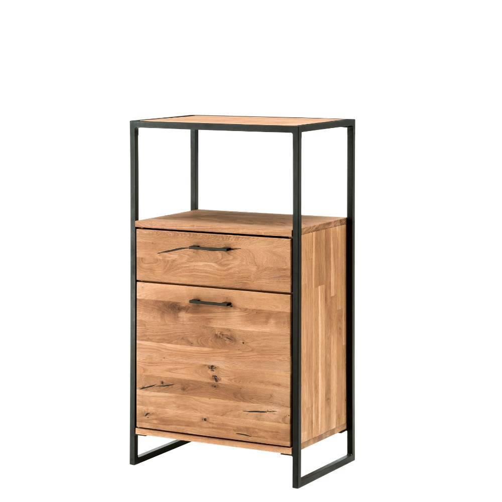 Industrial Highboard aus Wildeiche und Stahl - Ingbo