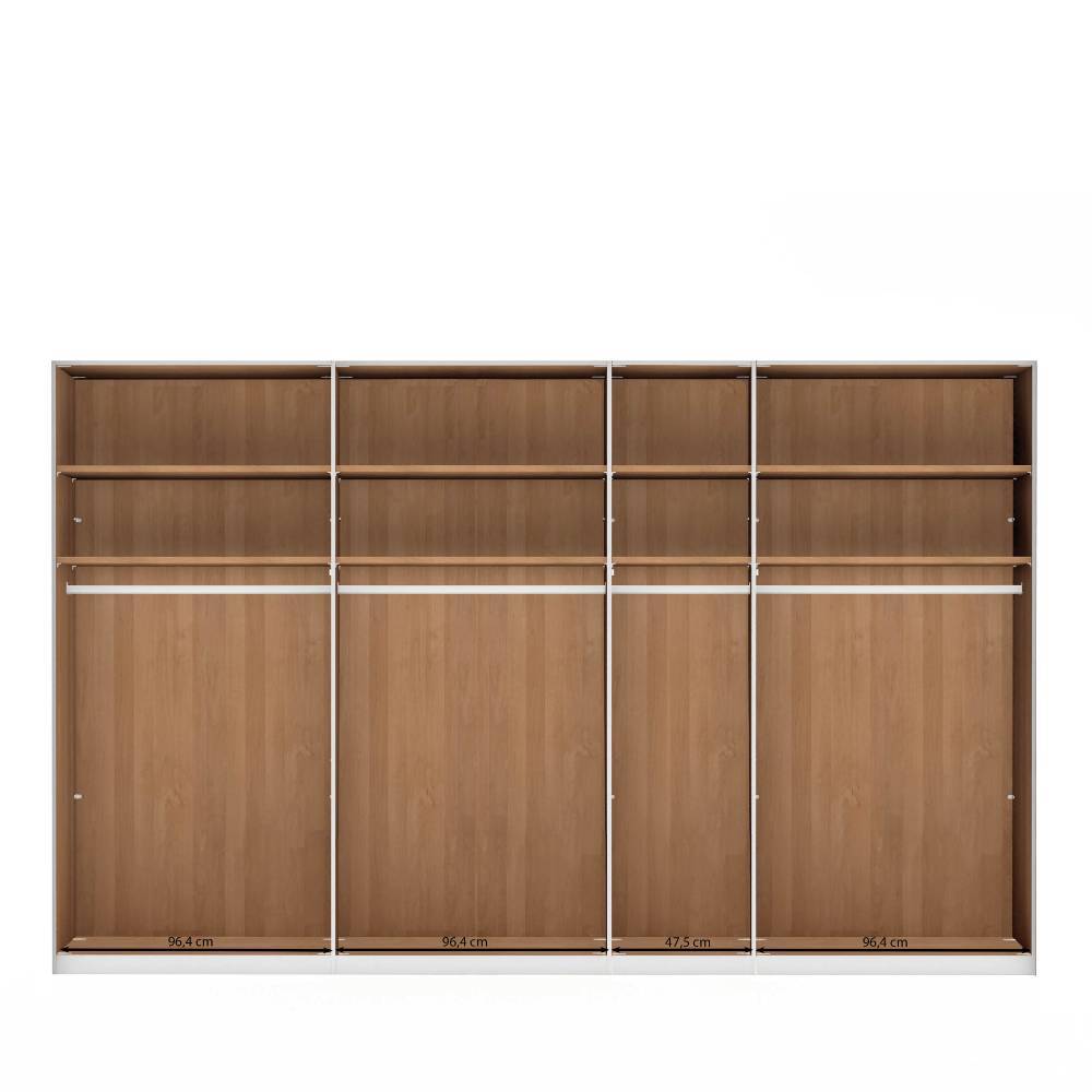 7-türiger Kleiderschrank mit Glasfront - Vutonia