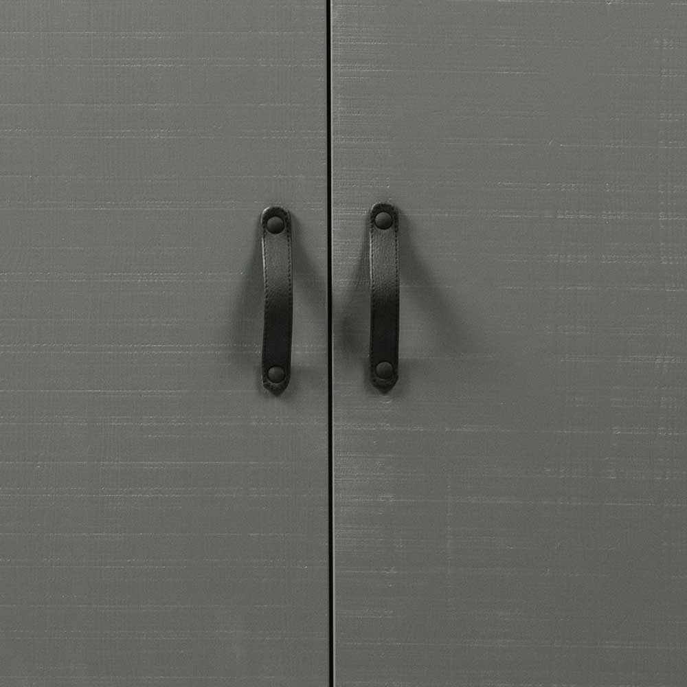 Moderner Kleiderschrank in Grau & Schwarz - Firgetta
