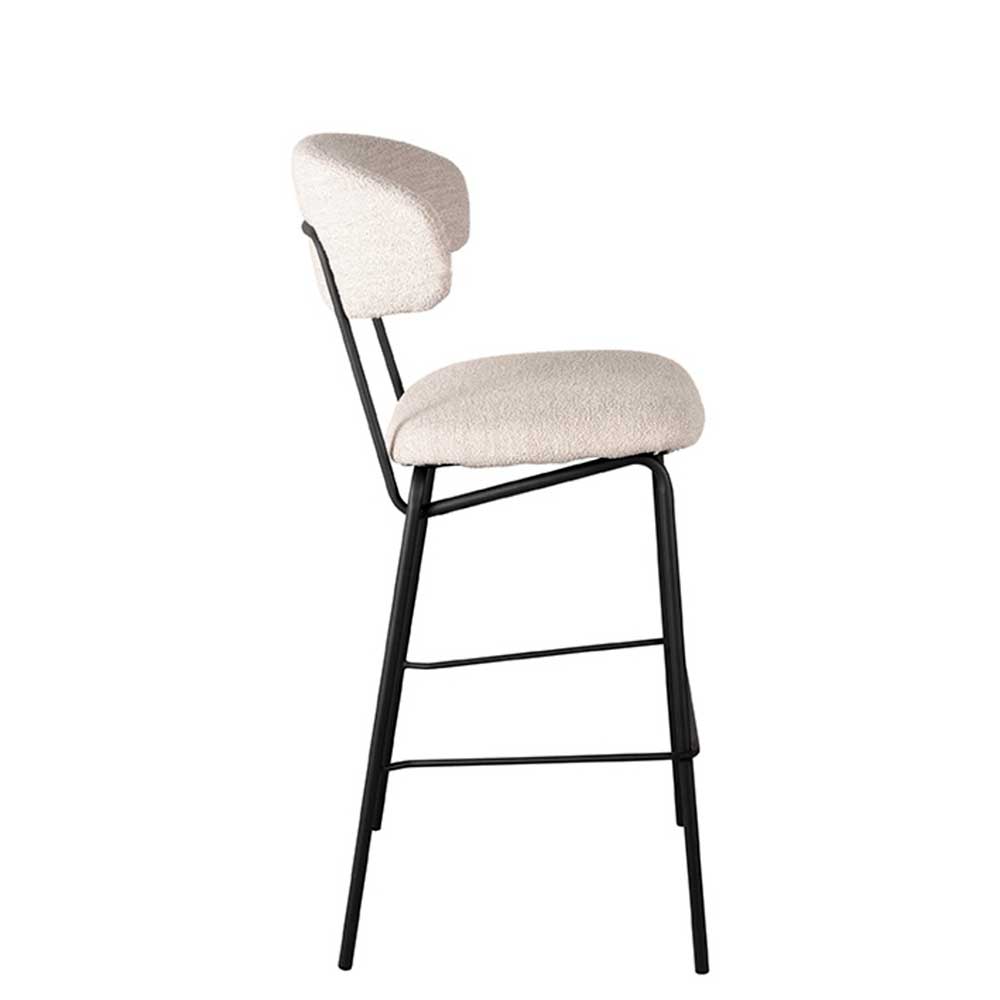 Boucle Barstuhl mit 78 cm Sitzhöhe - Bomayano (2er Set)