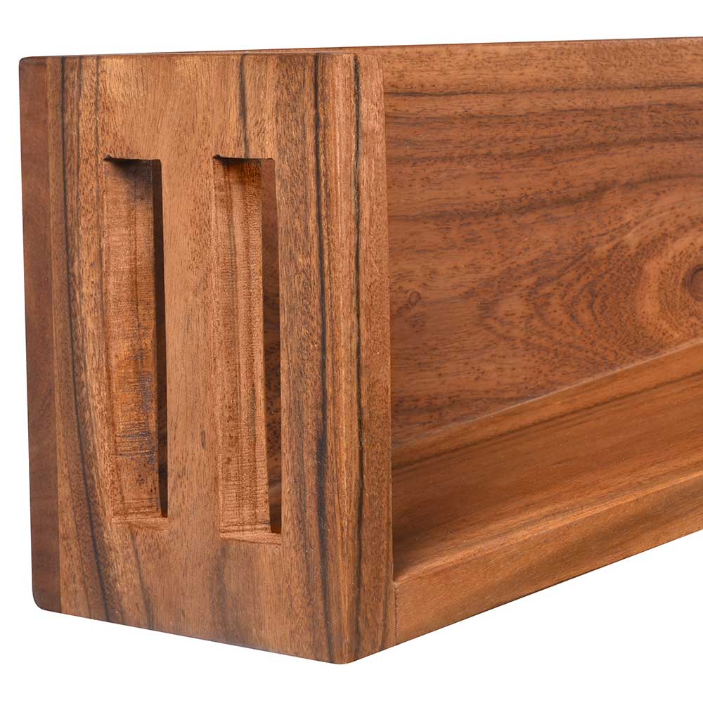 Design 4 Haken Wandgarderobe aus Akazie massiv - Magona