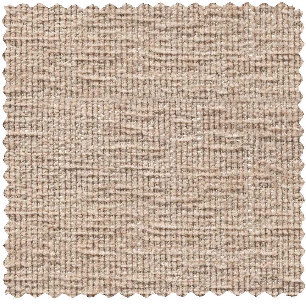 Polsterhocker in Beige Chenille - Felda