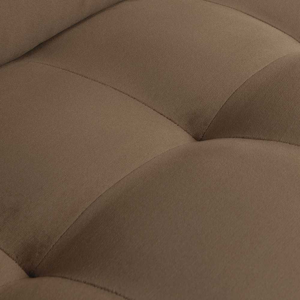 Samt Wohnzimmer Sessel in Taupe - Museo
