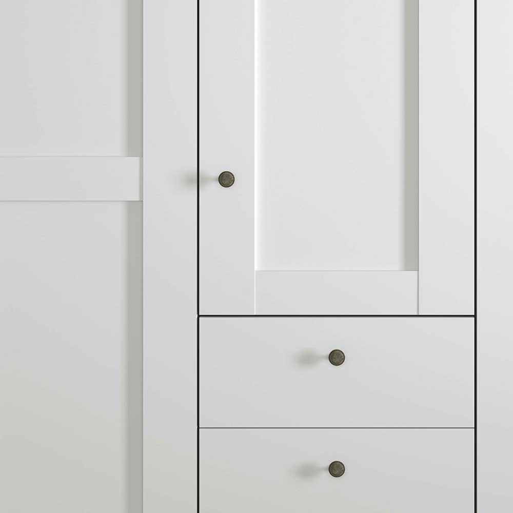 250cm breiter Kleiderschrank 5-türig & 3 Schubladen - Flinn
