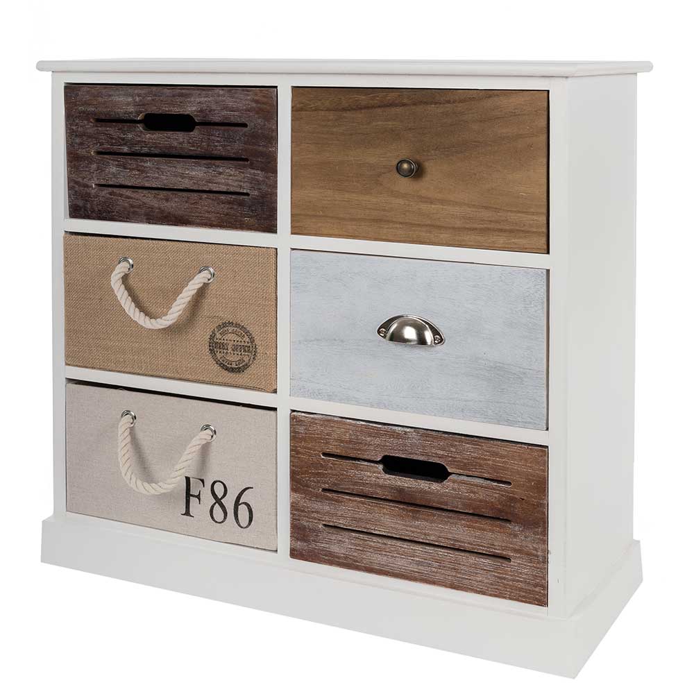 70x72x30 Design Kommode mit sechs Schubladen - Amare