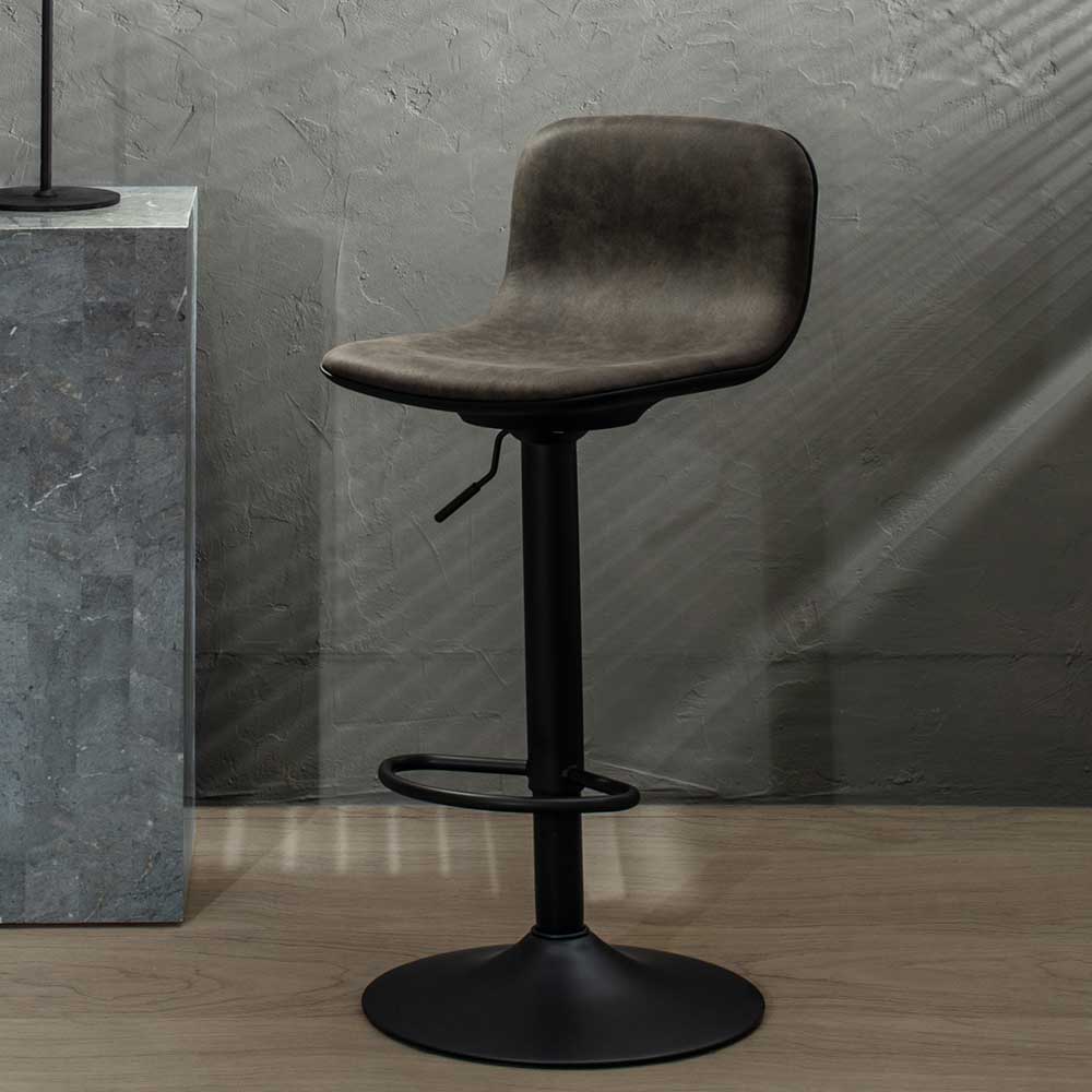 Moderne Stühle für Bar in Grau - Yumagno (2er Set)