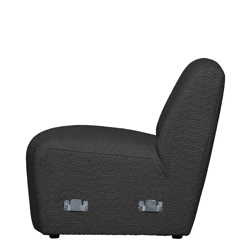 Sofaelement mit einem Platz in Dunkelgrau - Pesellas