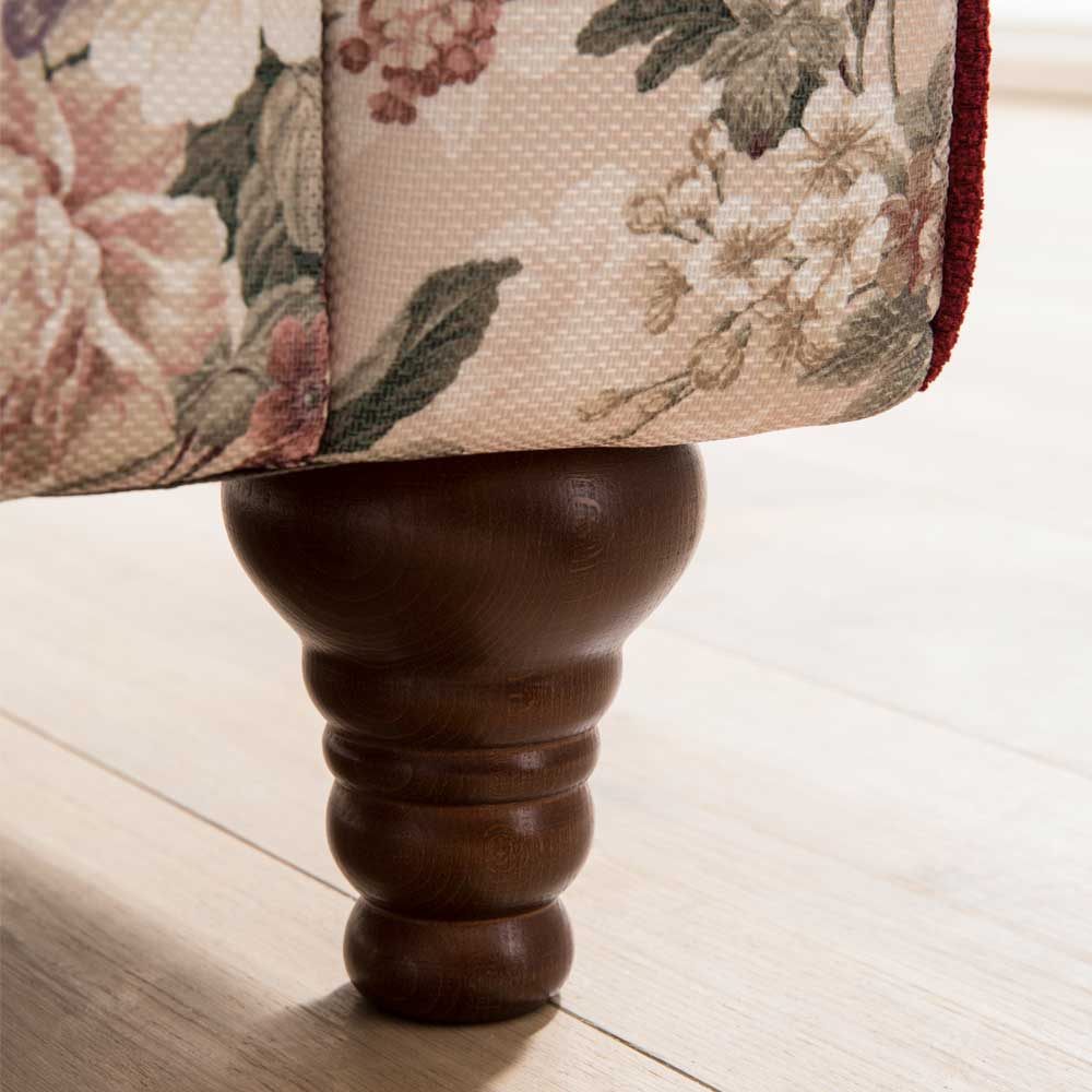 Landhaus Polstersessel mit Vintage Blumen Flair - Baonga