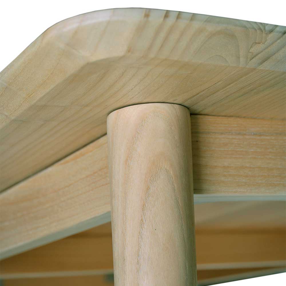 Massivholztisch aus Sungkai Holz in Natur - Yunike