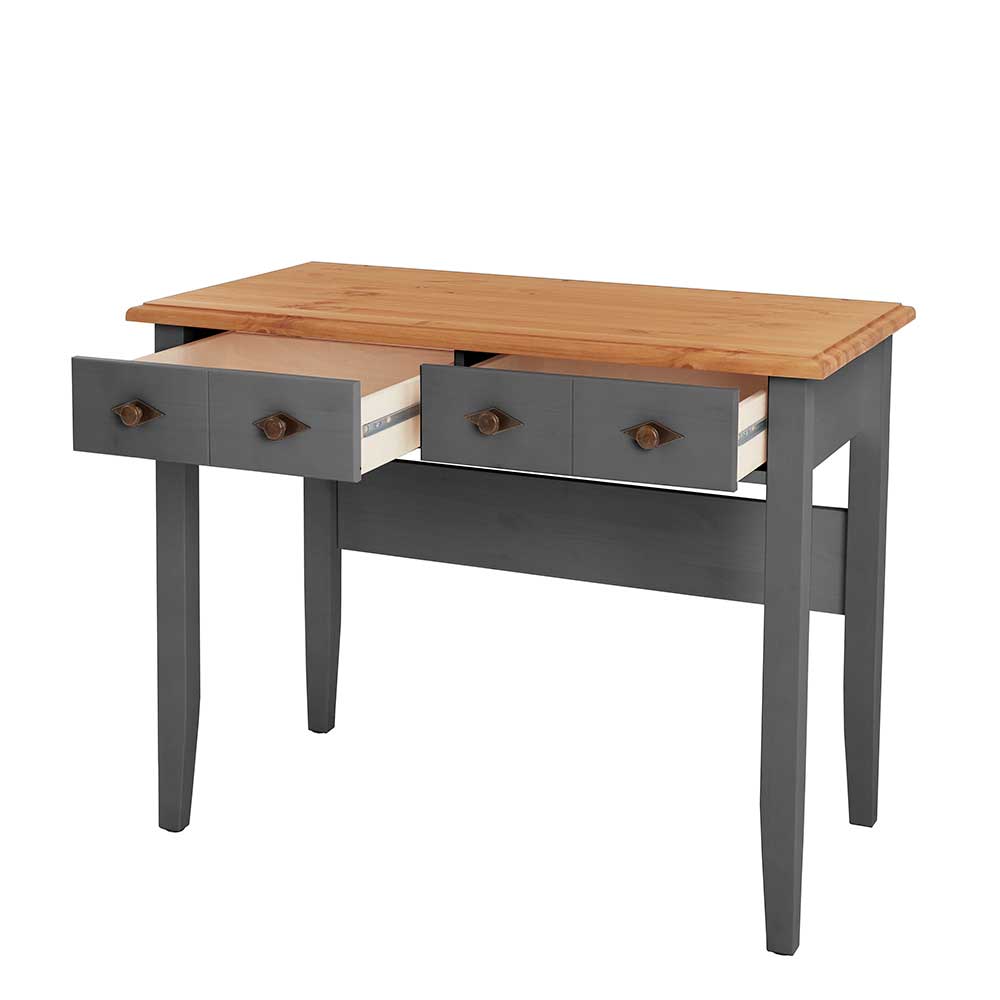 Modern Country Schreibtisch zweifarbig - Cempino