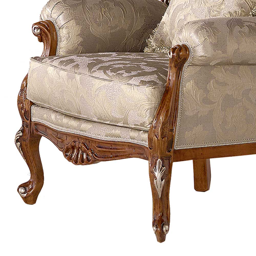 Eleganter Barocksessel in Beige - Suennas