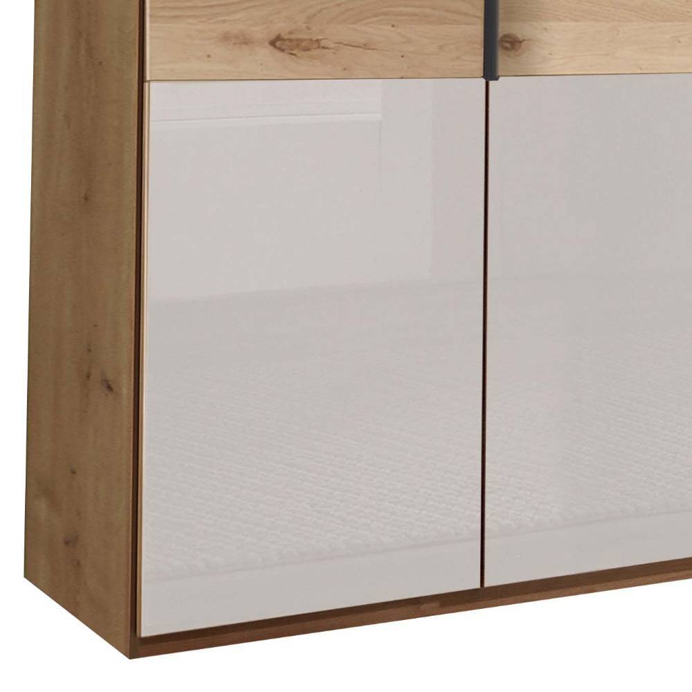 8-türiger Kleiderschrank mit Glasfront - Crucav