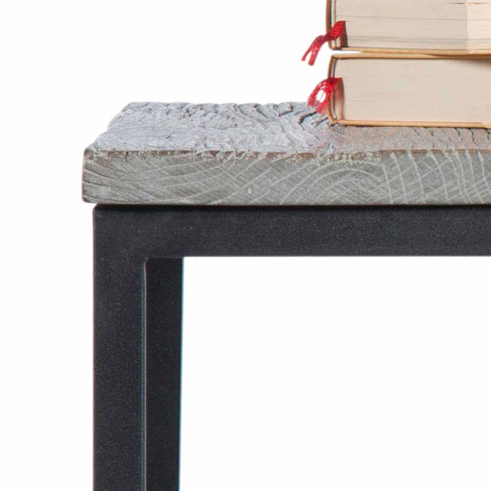 Industrial Style Couchtisch mit Altholz Ulme Bury & Stahl