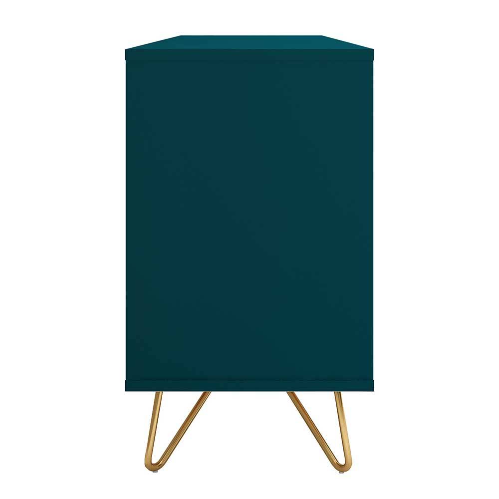 150x70x40 Sideboard in Petrol mit Hairpin Legs - Addictet