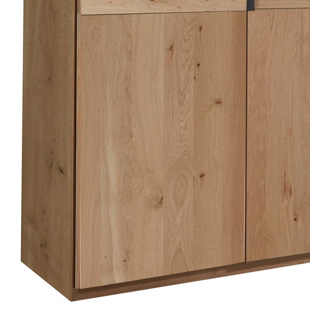4-türiger Kleiderschrank in Eiche Bianco - Yanicas