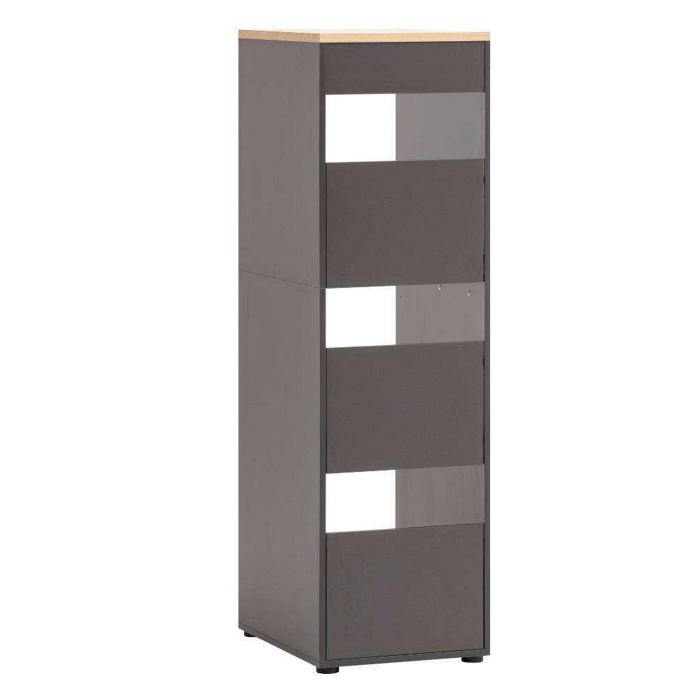 Wäschesammler Schrank in Anthrazit - Masicuri