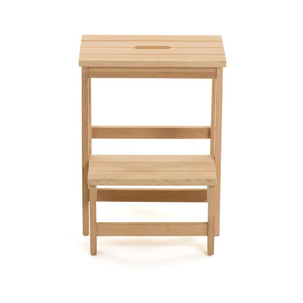 40x50x43 Massivholz Hocker mit Klapptritt - Teas