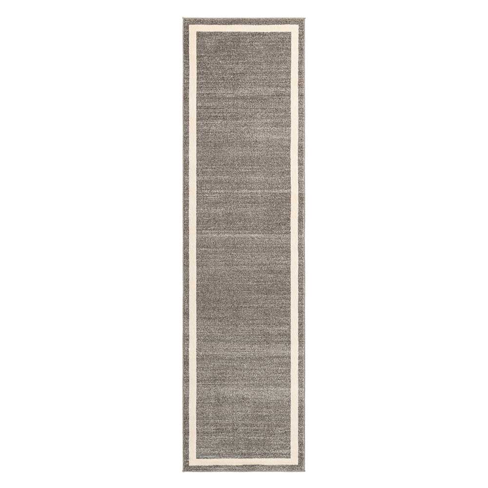 Kurzflor Teppich in Grau - Rocio