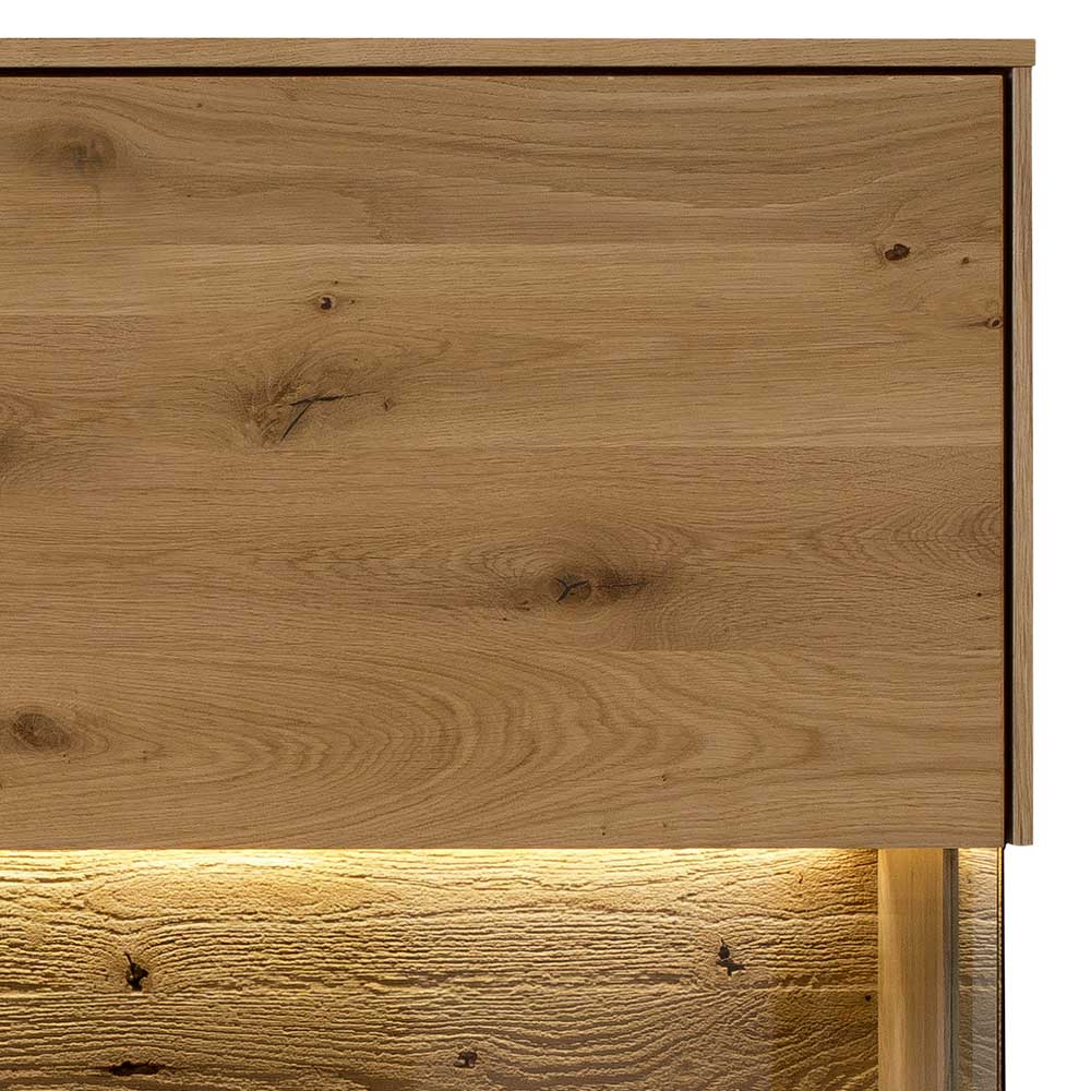 2-türiges Highboard mit Glaseinsätzen - Obinson