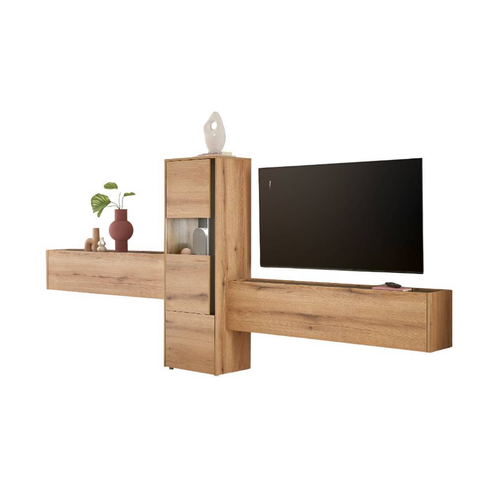 Vitrine und Hängeschränke Set - Colomania (dreiteilig)