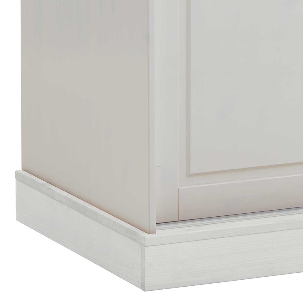 Landhausstil Schiebetüren-Kleiderschrank in Weiß - Satumare