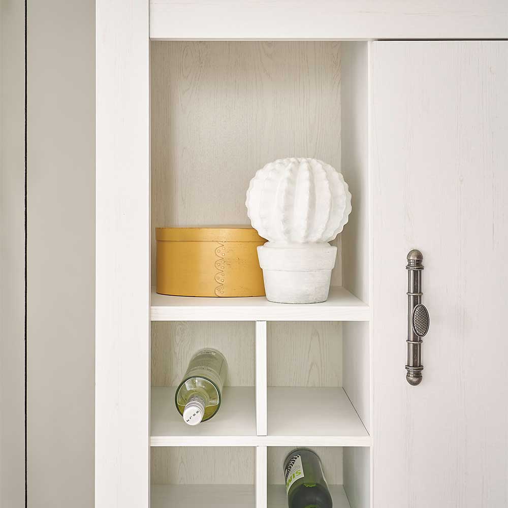 Highboard in weißer Holzoptik Pinie - Liancos