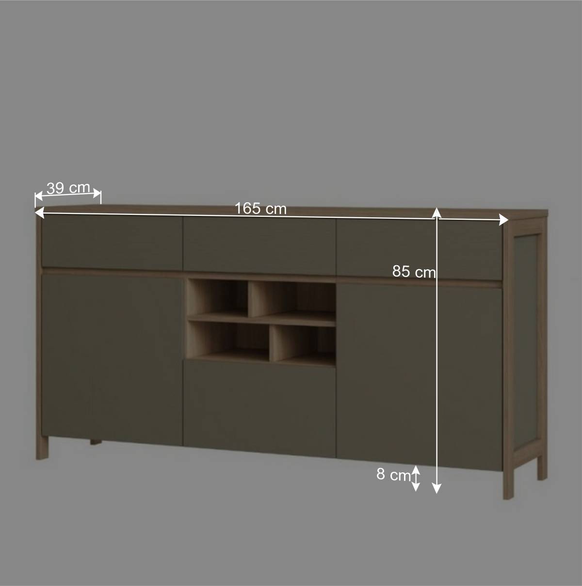 Sideboard in Eukalyptus und Eiche Optik - Promo