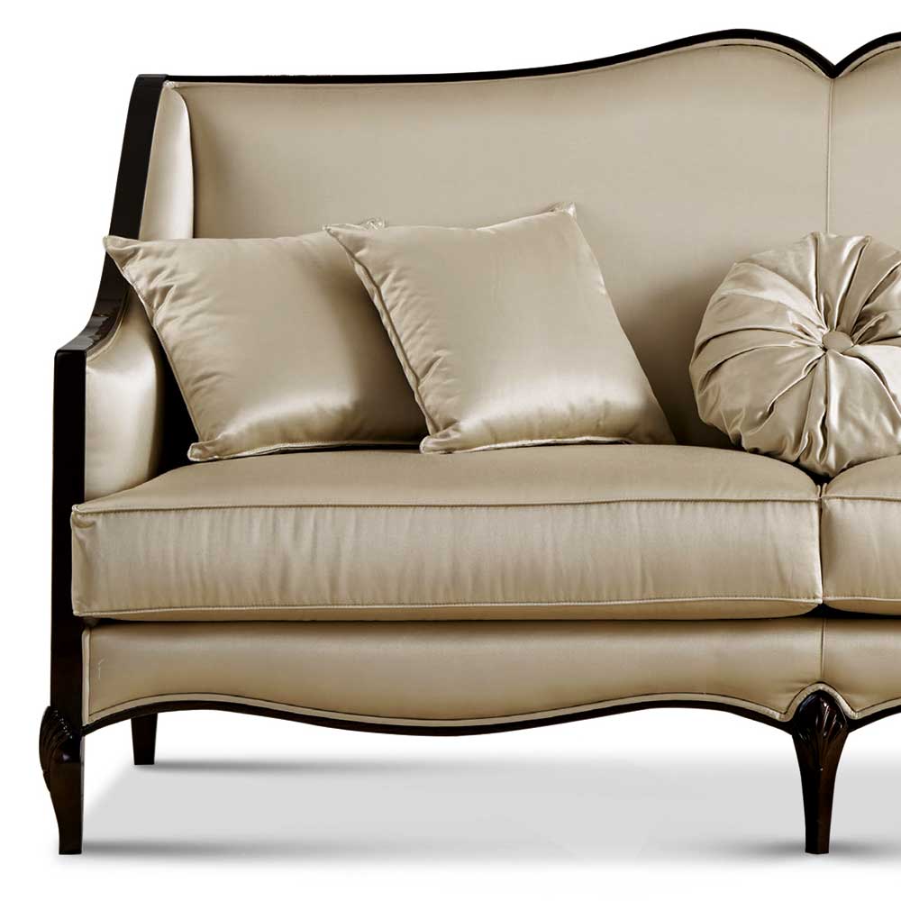Elegantes Dreisitzer Sofa in Beige - Sutolary