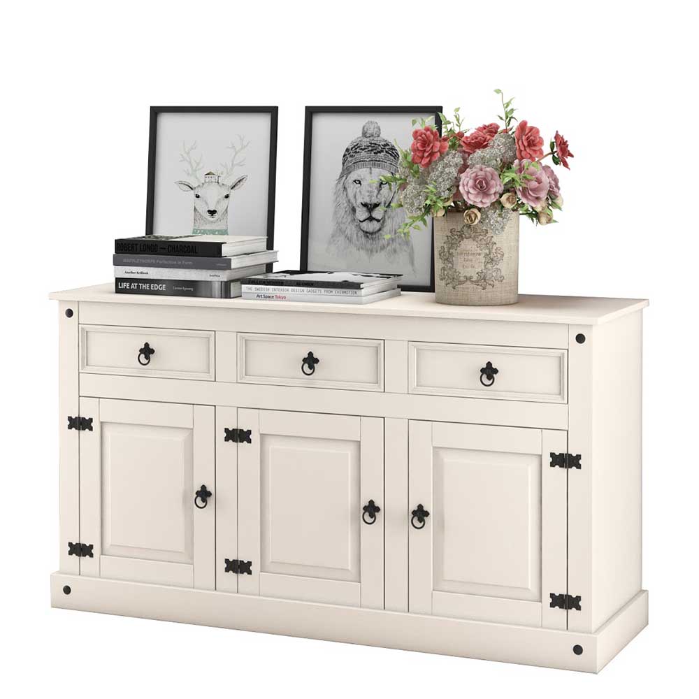 151x84x47 Sideboard im Landhaus Mexiko Stil - Iasella