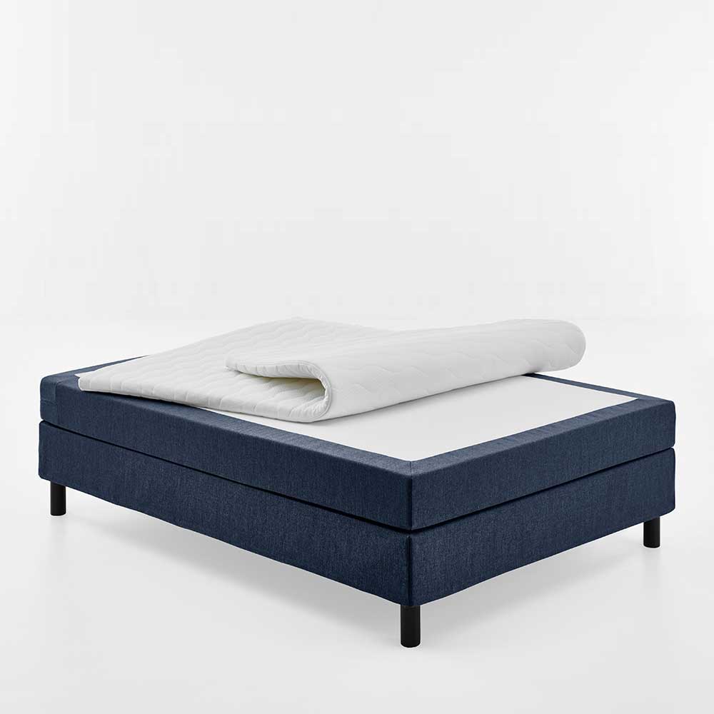 Bett für schräge Wände aus Webstoff in Blau - Jamesson