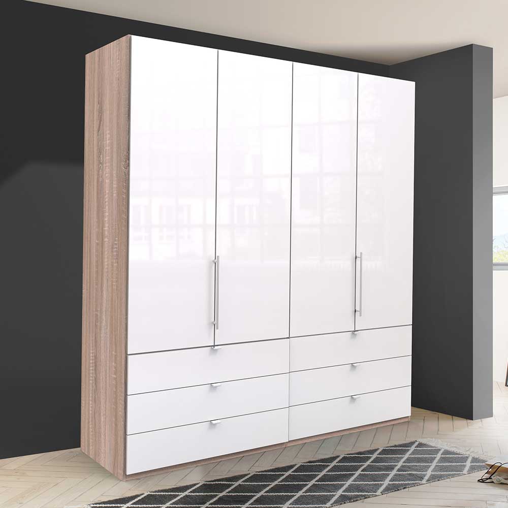 Kompakter Schlafzimmerschrank 200cm breit - Bosays