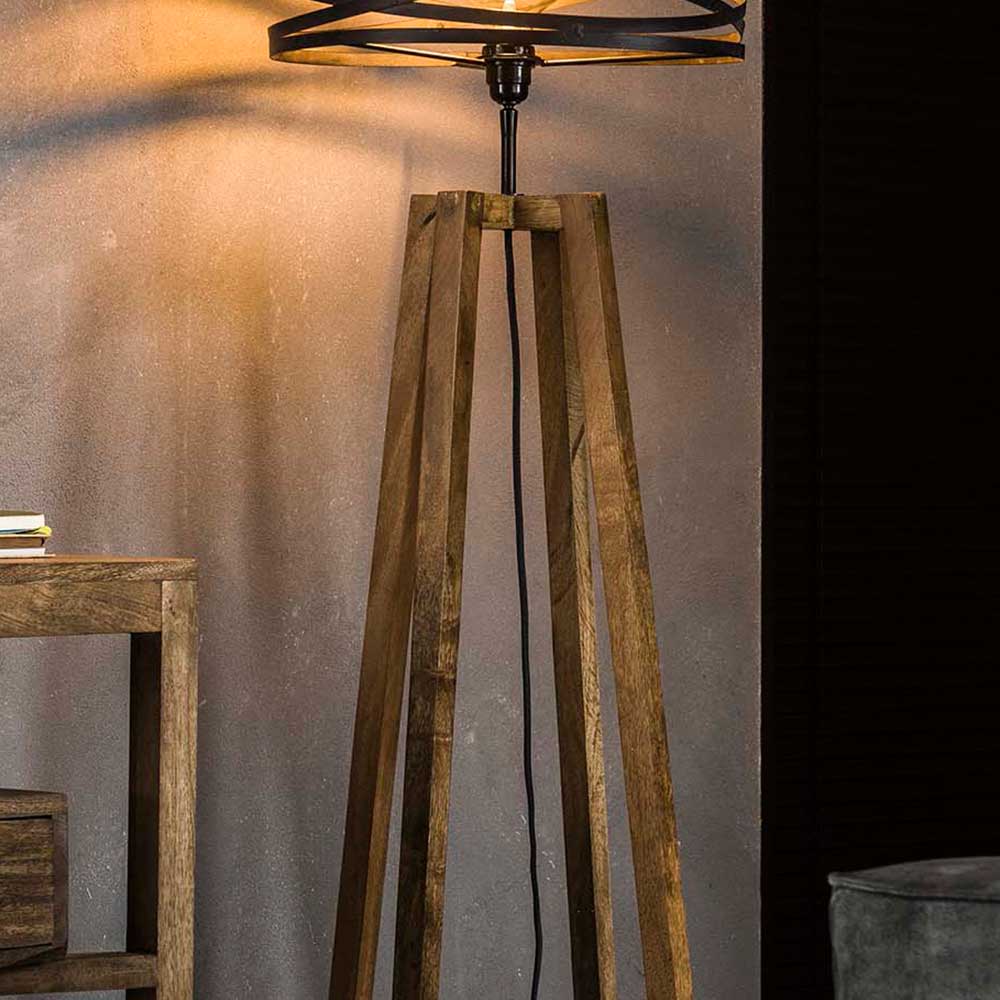 Stehleuchte mit Massivholz Bügelfuß - Unique
