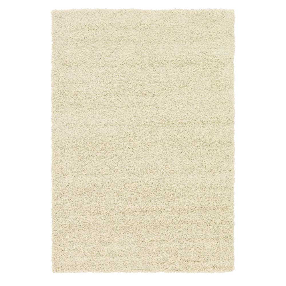 Teppich in Cremeweiß Hochflor - Ranica