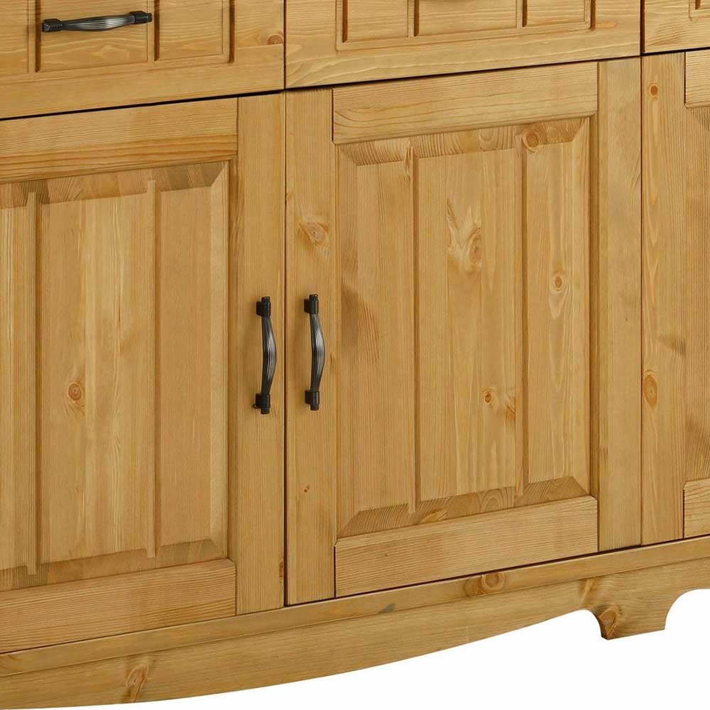 194x89x37 Holz Sideboard aus Kiefer Natur - Vanpos