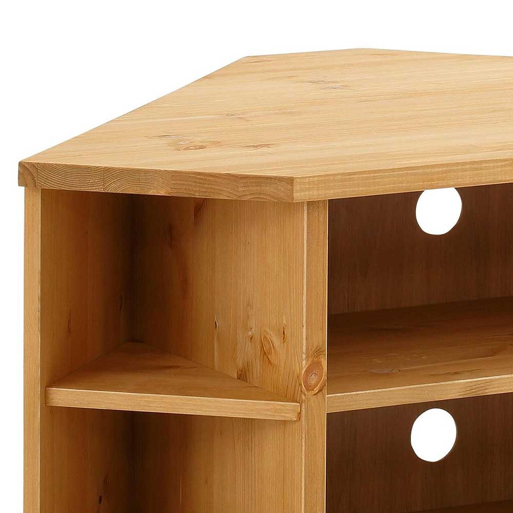 Kiefernholz TV Board für Ecke - Vanpos
