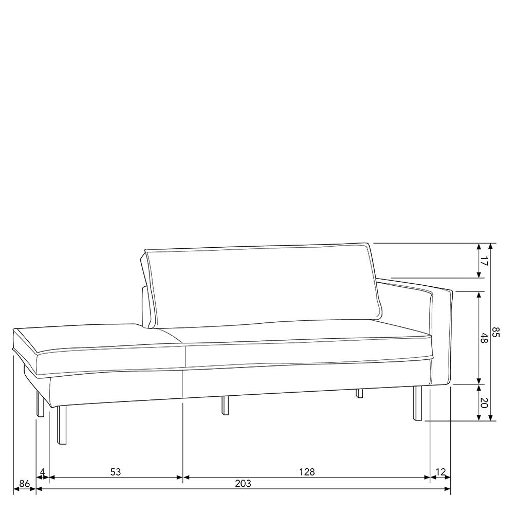 Modernes Daybed in Beige Boucle - Glamoure
