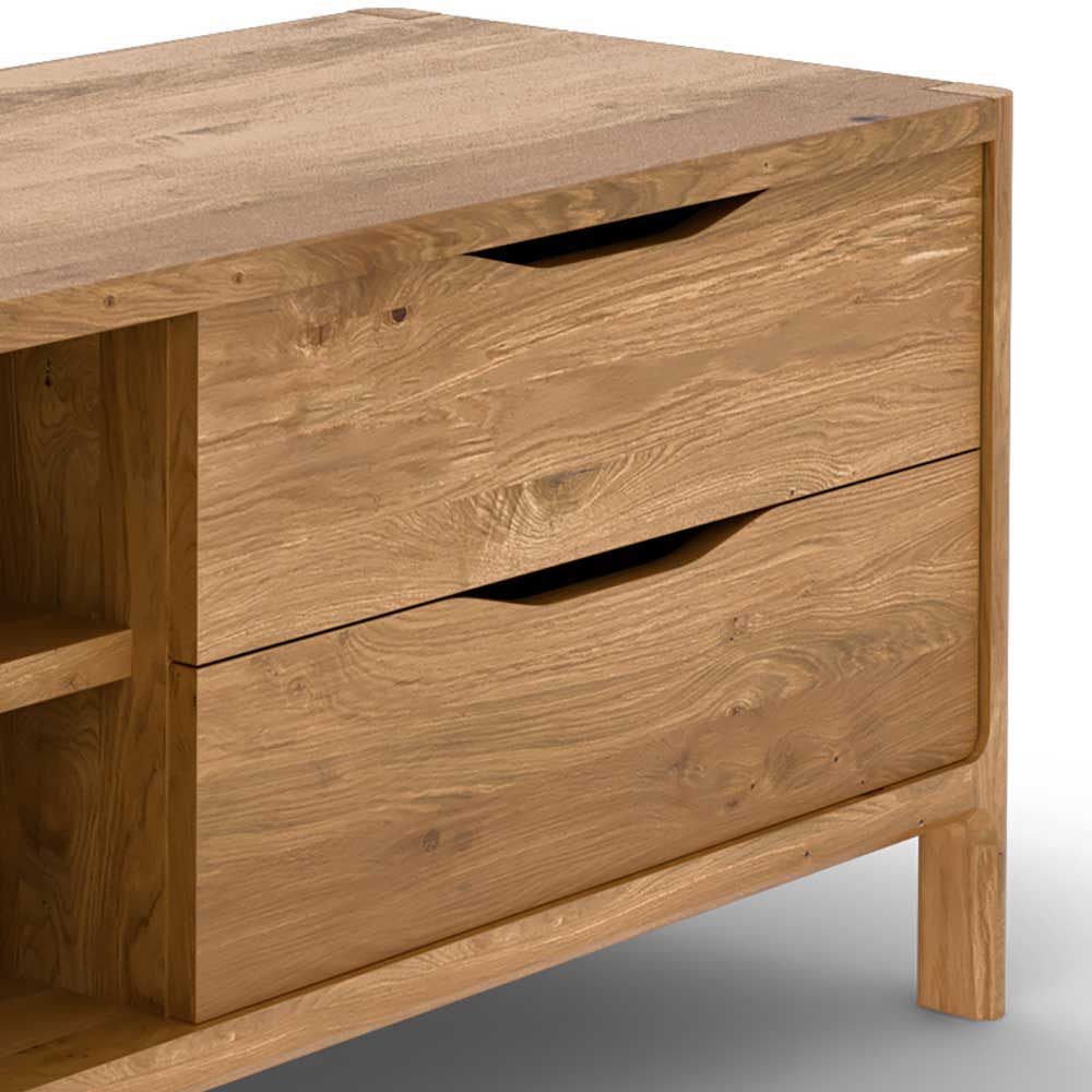 TV Unterschrank mit vier Fächern und zwei Schubladen - Laida