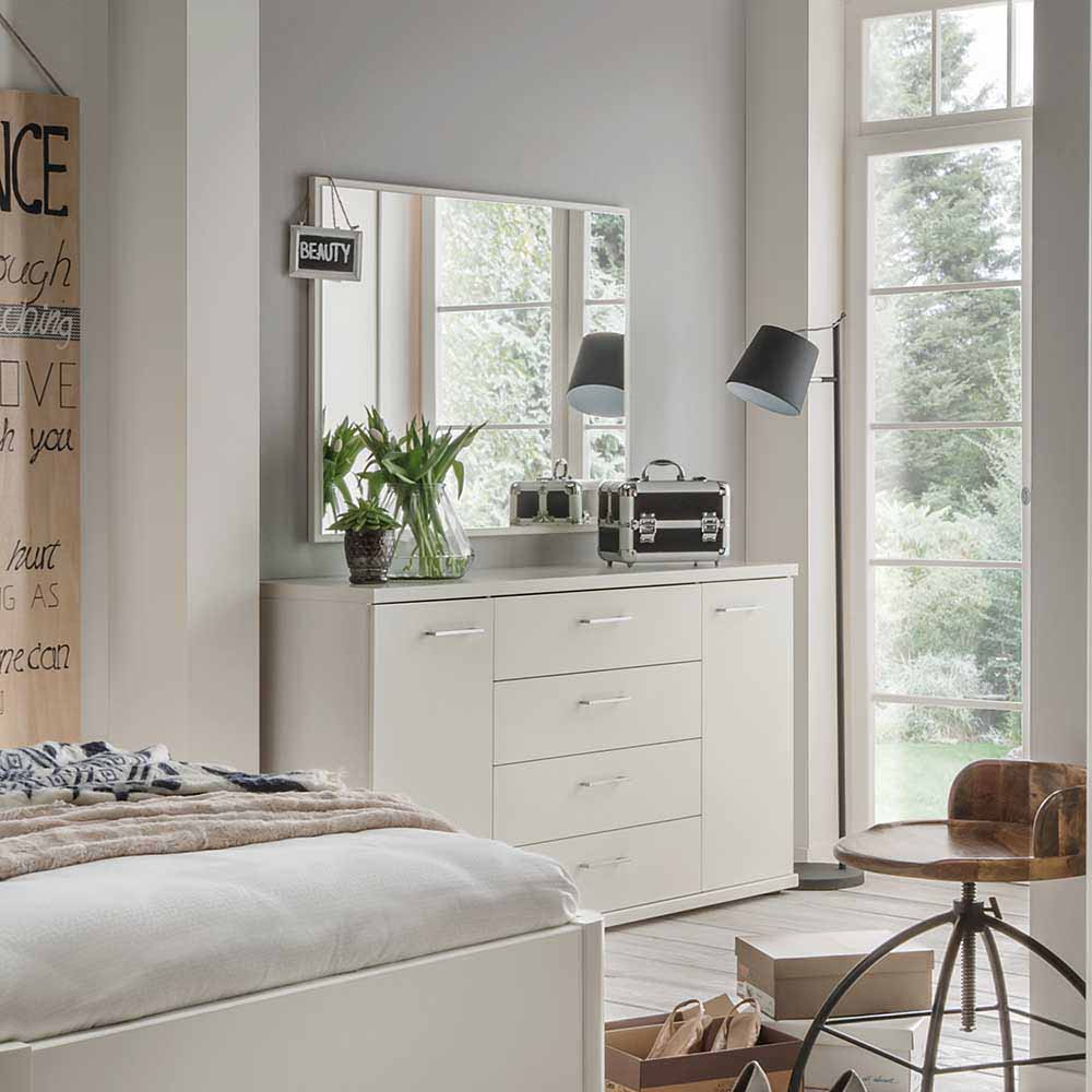 Komplett Schlafzimmer Ronis mit Einzelbett in Komforthöhe (fünfteilig)