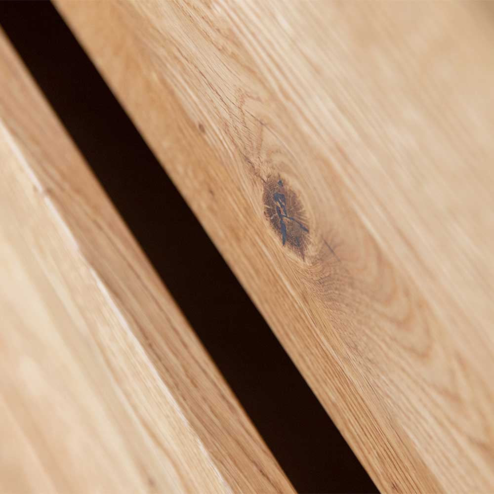 Design Eiche Schrank mit getönten Glastüren - Fabiella