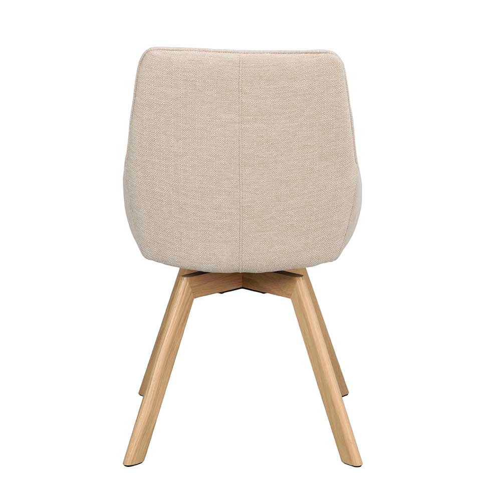 Esstisch Drehstuhl in Creme - Tokatos (2er Set)