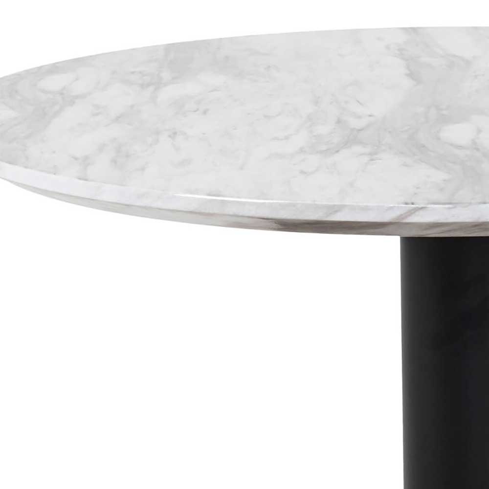 70cm runder Wohnzimmer Tisch in Marmor Optik - Ovaio