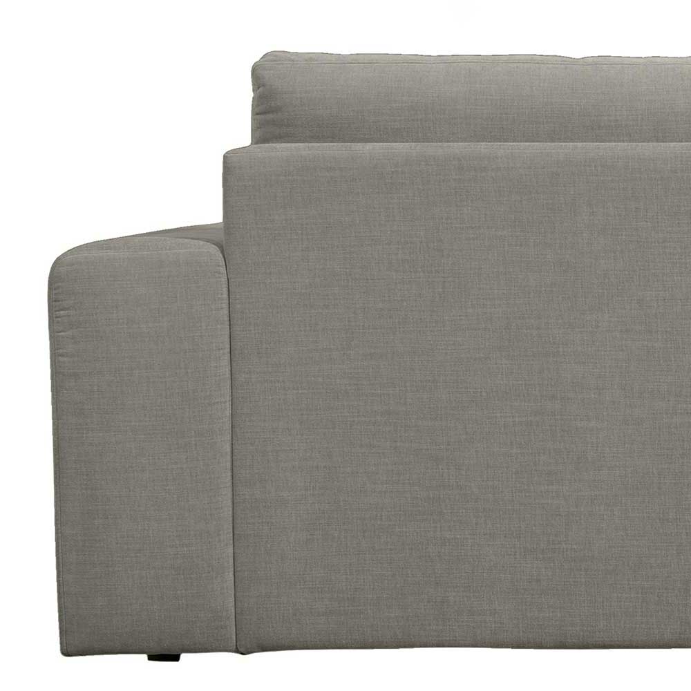 Graues Stoffsofa mit Armlehne rechts - Gregg
