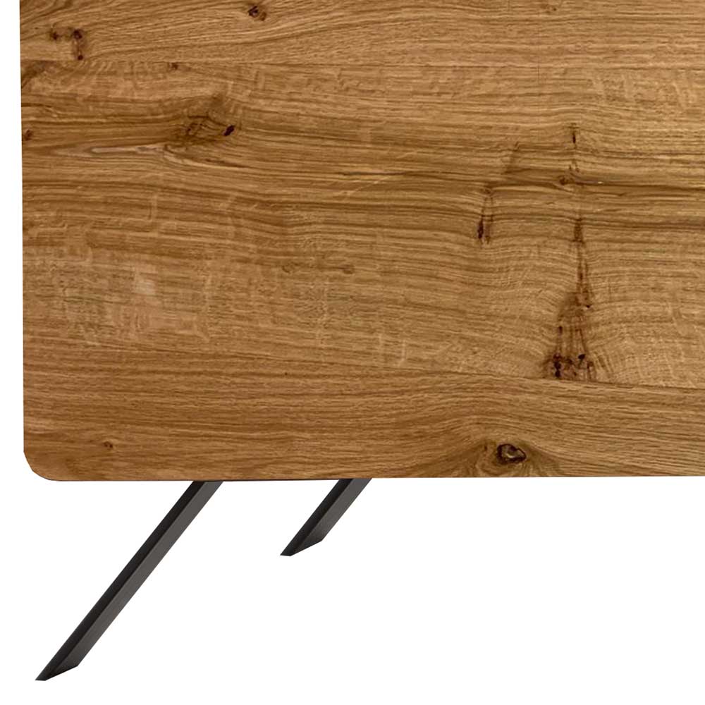 2-türige Kommode mit Eiche Furnier Front - Yestinas