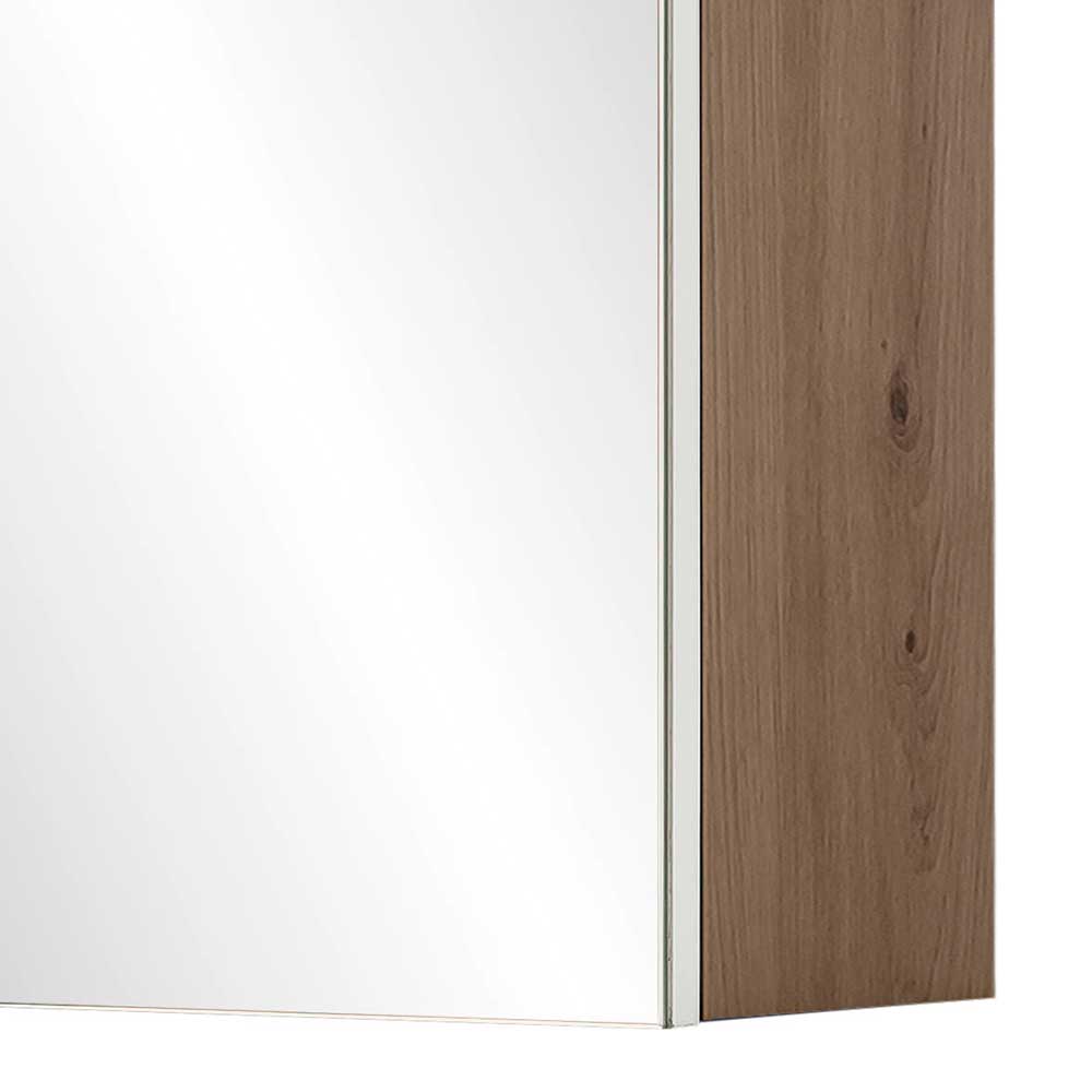 1-türiger Badezimmer-Spiegelschrank mit LED Licht - Traciana
