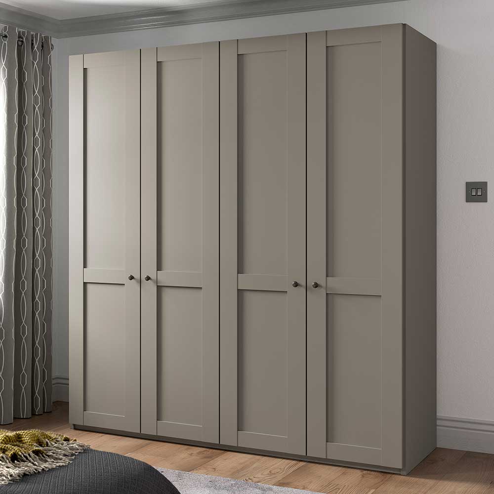 Modern Country Schlafzimmerschrank in Hellgrau - Ridonna