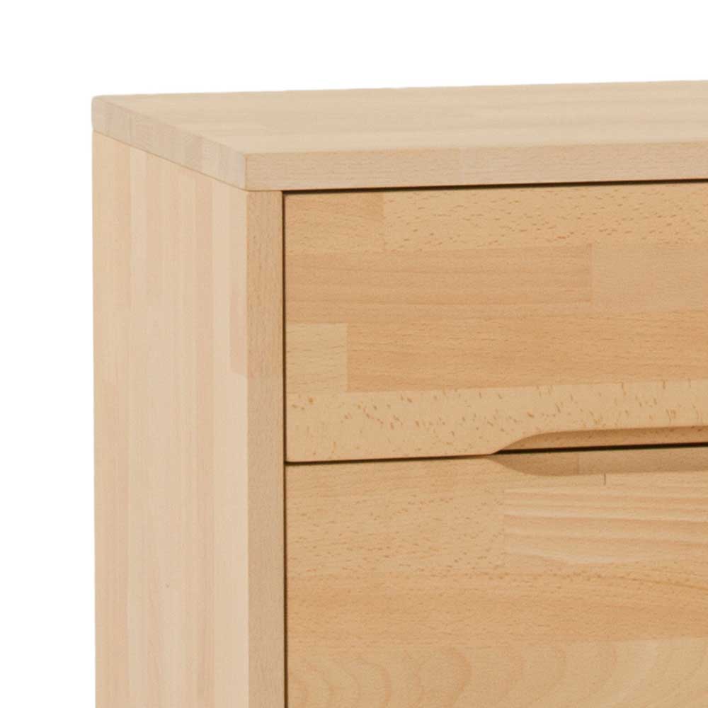 Schubladen Nachttisch Cranoz aus Buche Natur lackiert