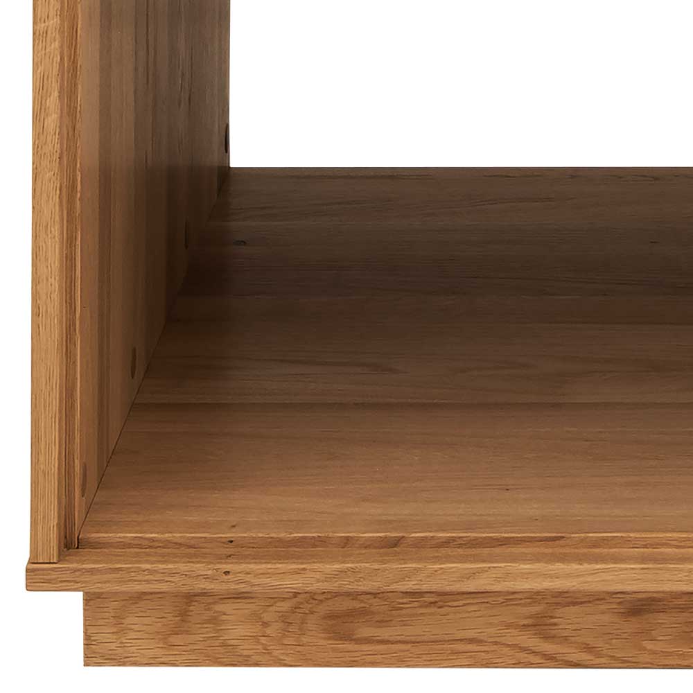 Wildeiche Couchtisch mit Stauraum - Millena