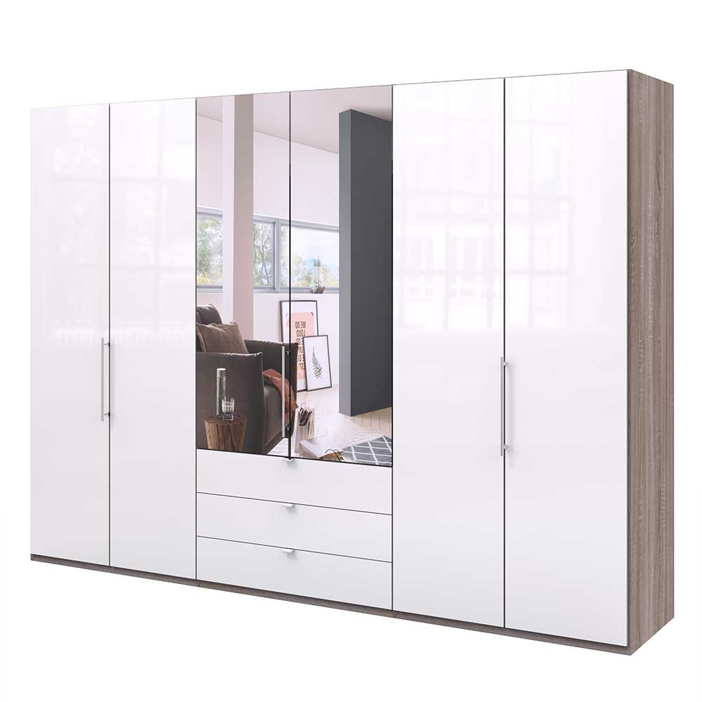 Schlafzimmer Falttüren-Schrank mit Spiegel - Empresian