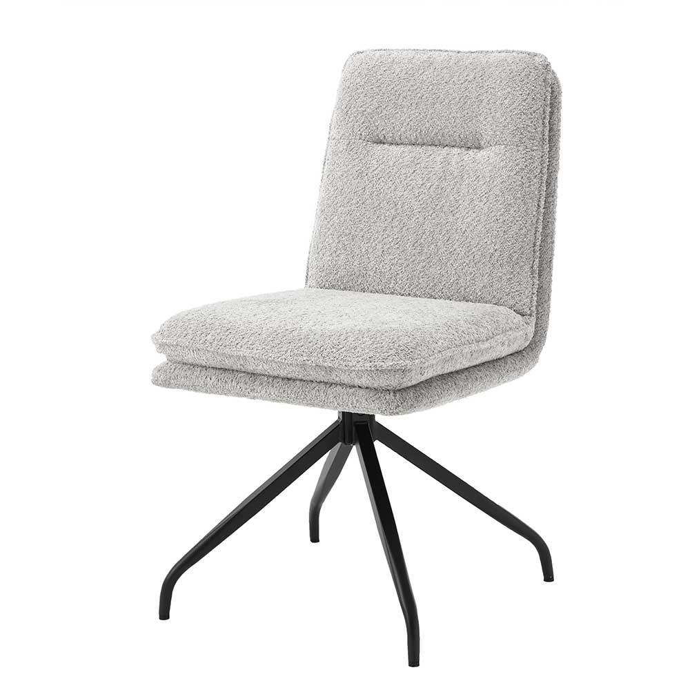 Design Esstisch Drehstuhl in Grau - Regison (2er Set)