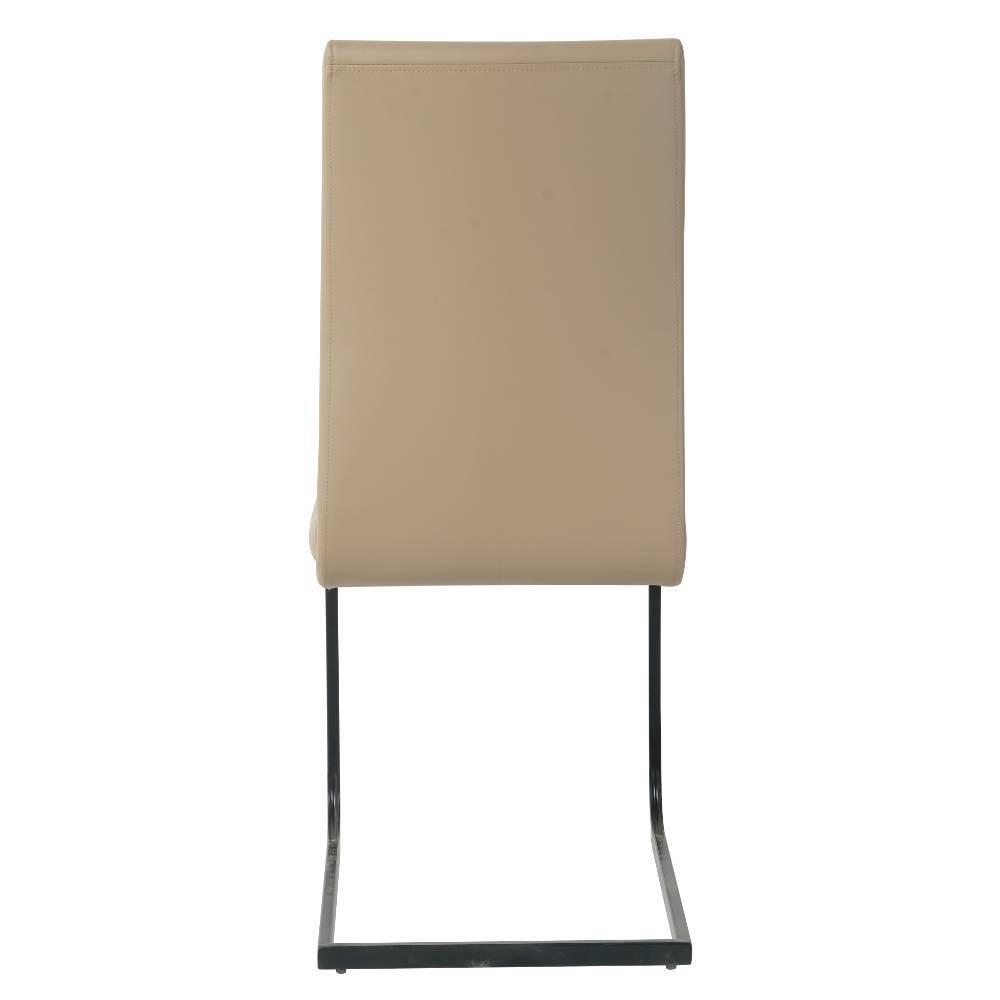 Freischwinger in Taupe und Schwarz - Camilla (2er Set)